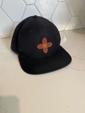 The Classics Black Cap with Gold Embroidered Logo